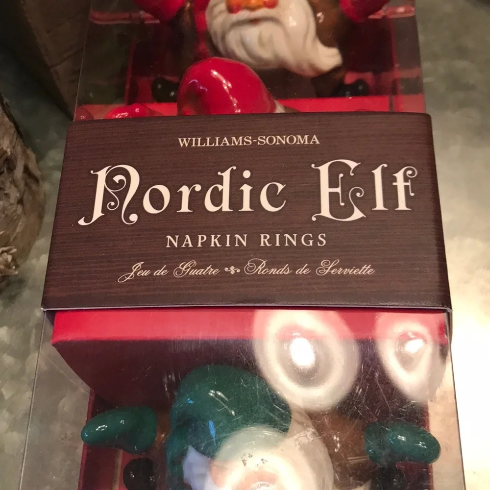 Williams-Sonoma Nordic Elf Napkin Rings